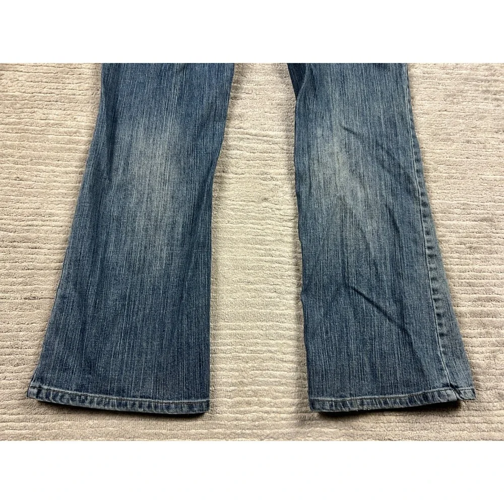 Maurices Jeans Women 7/8 Short Blue Taylor Boot Medium Wash Mid‎ Rise Bootcut
